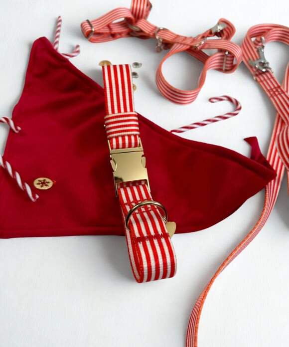 Produkt limitowany Bandana świąteczna z materiału Velvet